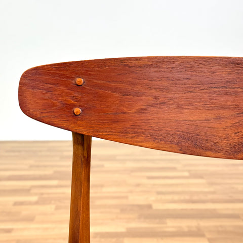 Set of 6 chairs made of teak & beech by Sax 1950s-60s, Denmark - Beyo Vintage