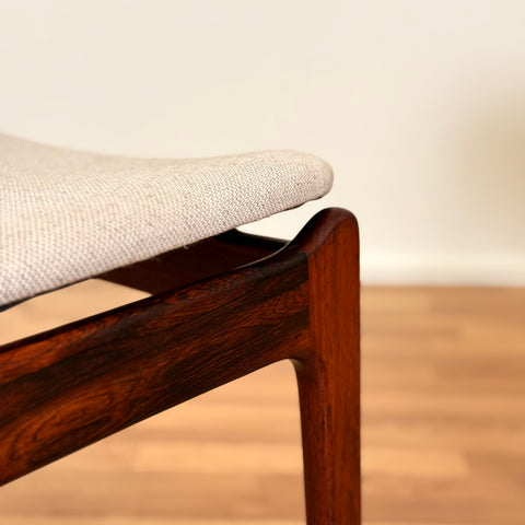 Set of 2 dining chairs in Santos rosewood by P. E. Jorgensen, 1950s-60s, Denmark