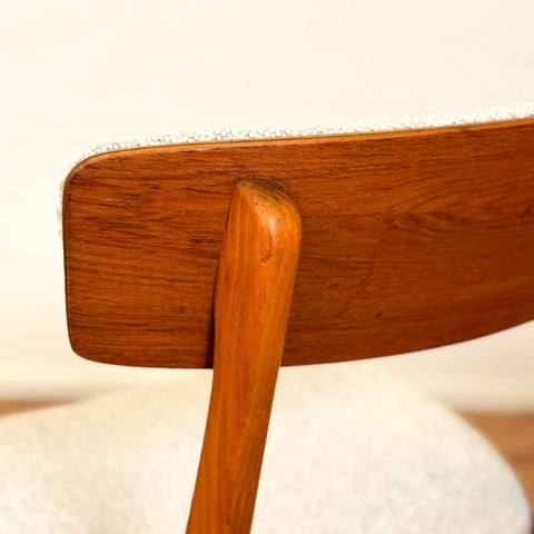 Set of 6 dining chairs in beech & teak, by Farstrup, 1950s-60s, Denmark