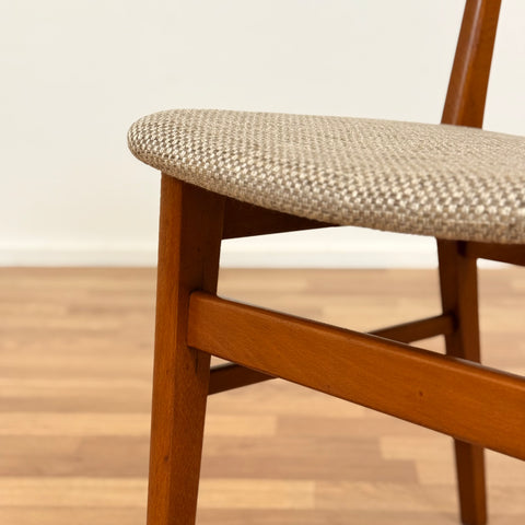 Set of 4 dining chairs in teak & beech, by Farstrup, 1950s-60s, Denmark