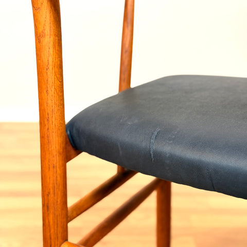 Set of 4 dining chairs in teak & oak, by Borge Mogensen, 1950s-60s, Denmark