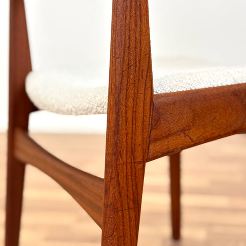 Set of 4 dining chairs in teak by Poul Volther for Frem Rojle, 1950s-60s, Denmark - Beyo Vintage