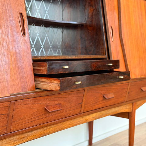 Highboard in teak, 1950s-60s, Denmark - Beyo Vintage