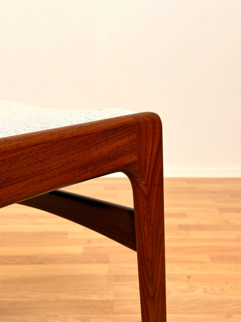 Set of 4 dining chairs in solid walnut, by Erik Buch, 1950s-60s, Denmark