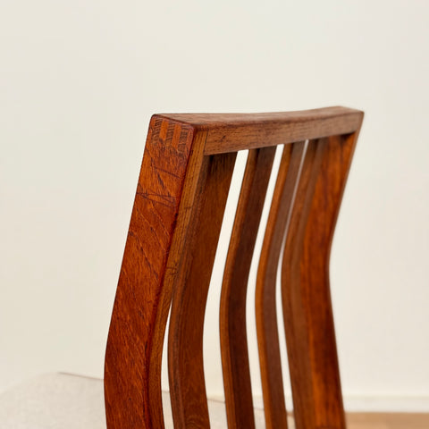 Set of 4 dining chairs in teak by Steen Eiler Rasmussen, 1950s-60s, Denmark - Beyo Vintage