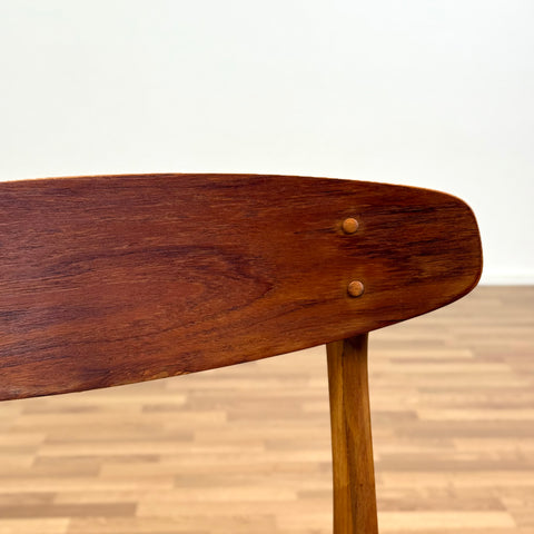 Set of 6 chairs made of teak & beech by Sax 1950s-60s, Denmark - Beyo Vintage