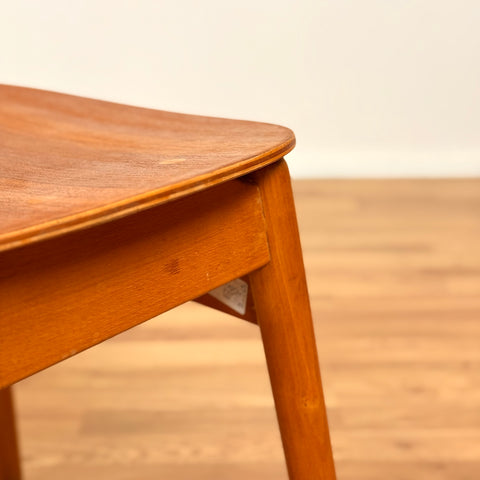 Set of 4 dining chairs in teak & beech, Sven-Erik Fryklund, Hagafors Stolfabrik, Nässjö, 1950s-60s, Sweden