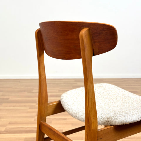 Set of 6 chairs made of teak & beech by Sax 1950s-60s, Denmark - Beyo Vintage