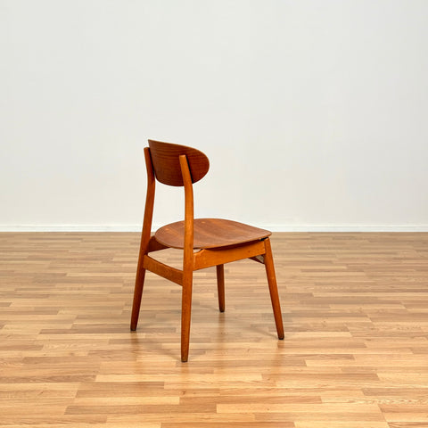 Set of 4 dining chairs in teak & beech, Sven-Erik Fryklund, Hagafors Stolfabrik, Nässjö, 1950s-60s, Sweden