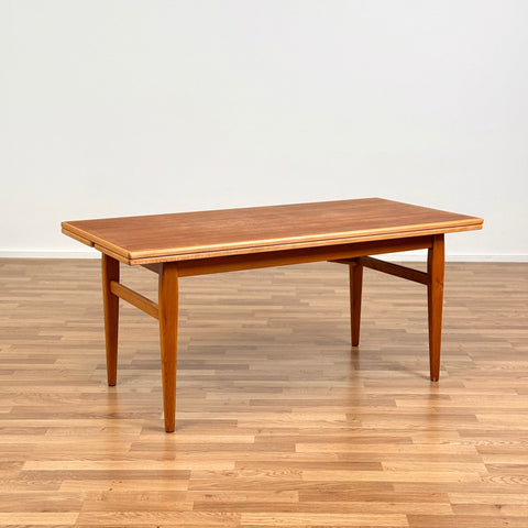 PRICE Extandable coffee table in teak by Emmaboda Möbelfabrik, 1950s-60s, Sweden - Beyo Vintage