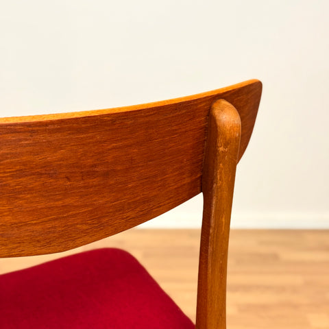 Set of 6 dining chairs in teak & beech by Findahl, 1950s-60s, Denmark