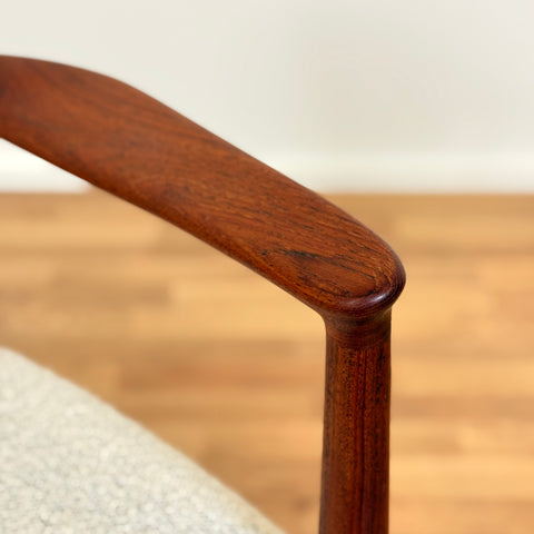 Armchair in solid teak 'model 223' by Kurt Olsen for Slagelse Möbelverk, 1960s-70s Denmark