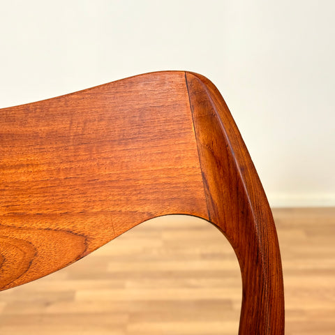Set of 6 dining chairs in teak designed by Niels O. Moller, model '71', 1950s-60s, Denmark