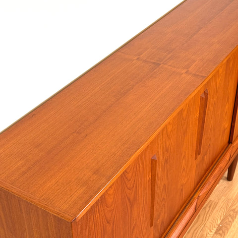 Highboard in teak, 1950s-60s, Denmark - Beyo Vintage