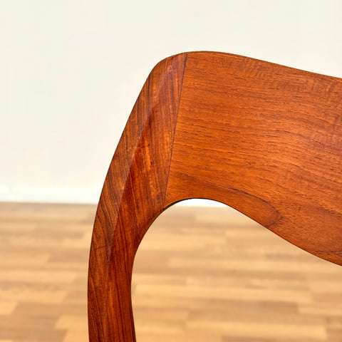 Set of 6 dining chairs in teak designed by Niels O. Moller, model '71', 1950s-60s, Denmark