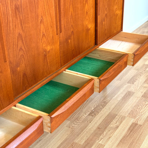 Highboard in teak, 1950s-60s, Denmark - Beyo Vintage