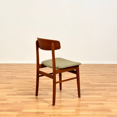 Set of 4 dining chairs in teak and beech by SAX, 1950s-60s, Denmark