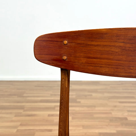 Set of 6 chairs made of teak & beech by Sax 1950s-60s, Denmark - Beyo Vintage