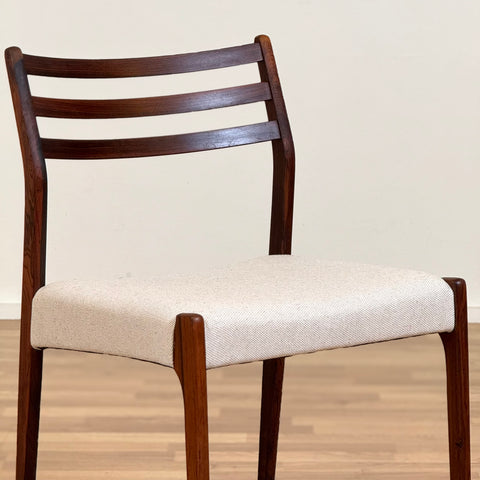 Set of 4 dining chairs in Santos rosewood, 1950s-60s, Denmark - Beyo Vintage
