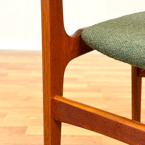 Set of 4 dining chairs in teak, by Erik Buch for Nova Stolefabrik, 1950s-60s, Denmark