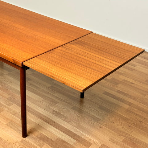 Dining table in teak by Henning Kjærnulf for Vejle furniture factory, 1950s-60s, Denmark