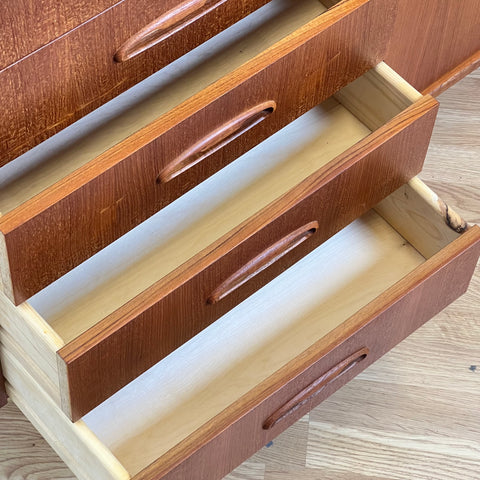 Mid century Danish teak sideboard, Denmark 1960 - Beyo Vintage