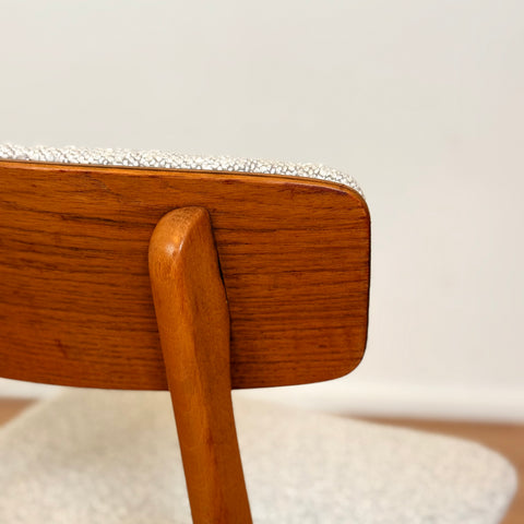Set of 6 dining chairs in beech & teak, by Farstrup, 1950s-60s, Denmark