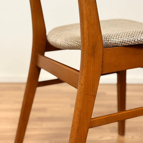 Set of 4 dining chairs in teak & beech, by Farstrup, 1950s-60s, Denmark