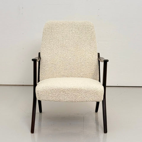 Lounge chairs reupholstered in boucle, 1960s - Beyo Vintage