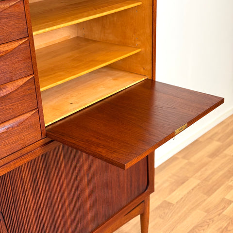 Highboard in teak by Ahlström Osakeyhtiö Warkaus, 1950s-60s, Finland - Beyo Vintage
