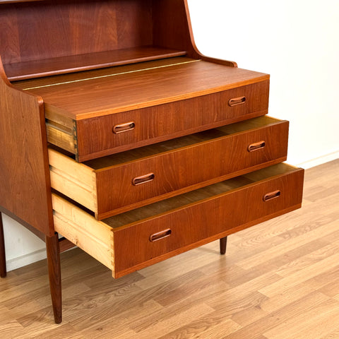 PRICE Secretary cabinet in teak, 1950s-60s, Denmark - Beyo Vintage