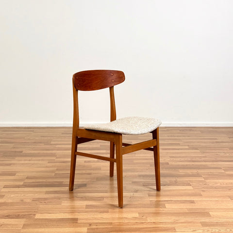 Set of 6 chairs made of teak & beech by Sax 1950s-60s, Denmark - Beyo Vintage