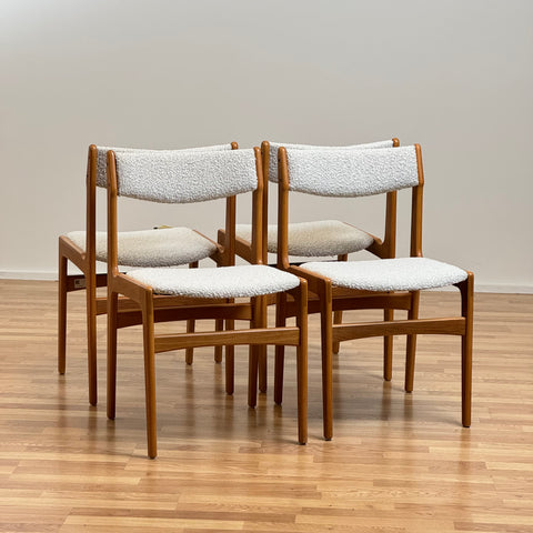Oak dining chairs by Erik Buch, Set of 4 - Beyo Vintage
