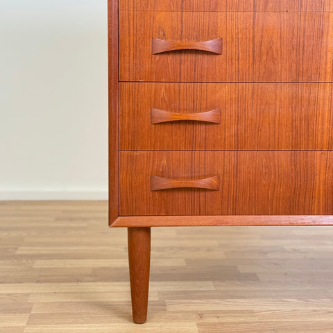 Chest of 6 drawers in teak, 1950s-60s, Denmark - Beyo Vintage