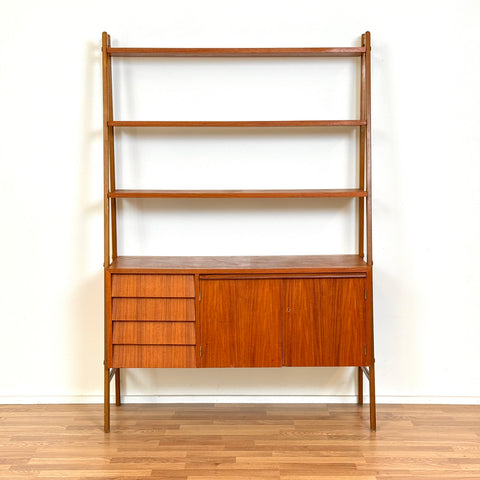 Bookshelf in teak, 1950s-60s, Sweden - Beyo Vintage