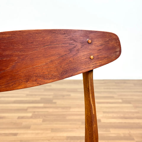 Set of 6 chairs made of teak & beech by Sax 1950s-60s, Denmark - Beyo Vintage