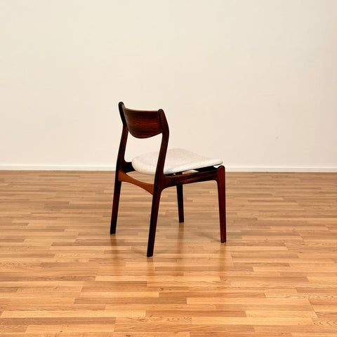 Set of 2 dining chairs in Santos rosewood by P. E. Jorgensen, 1950s-60s, Denmark