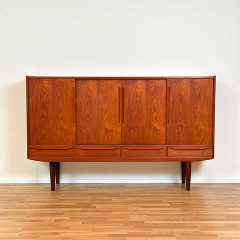 Highboard in teak, 1950s-60s, Denmark - Beyo Vintage