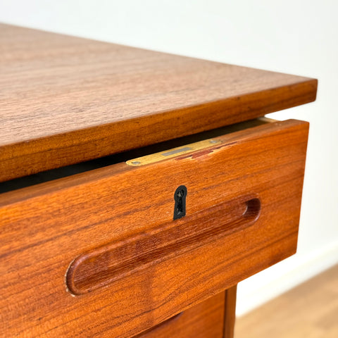Writing desk in teak, 1950s-60s, Denmark - Beyo Vintage