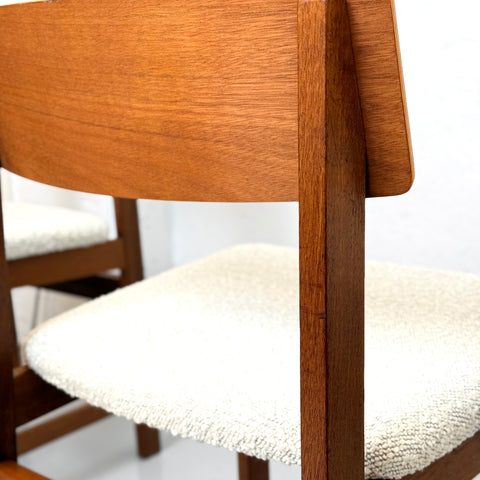 Set of 6 dining chairs in teak, 1950s-60s, Denmark - Beyo Vintage