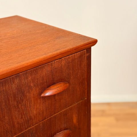 Chest of drawers in teak, 1950s-60s, Denmark