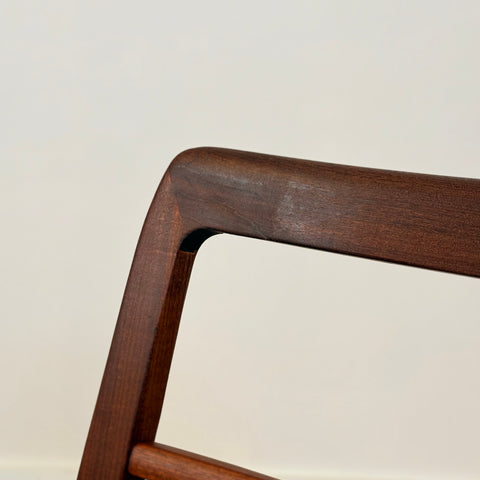 Set of 4 dining chairs in walnut by Svante Skogh from the Rosetto-series for Abrahamssons Möbelfabrik AB, 1950s-60s, Smålands Taberg in Sweden