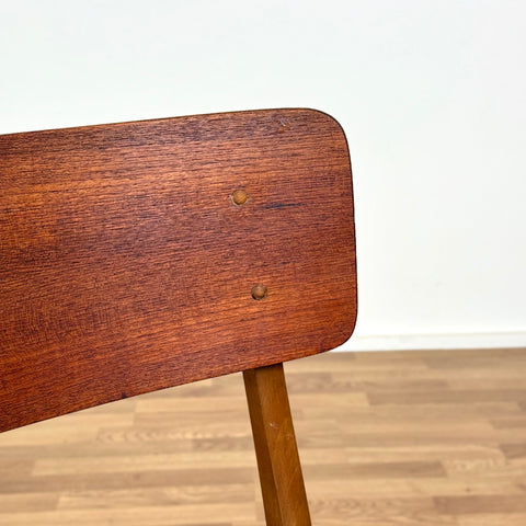 Set of 6 chairs made of teak & beech, 1950s-60s, Denmark - Beyo Vintage