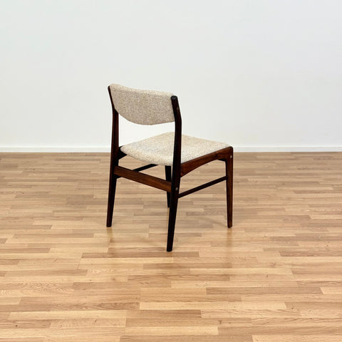 Set of 4 dining chairs in dark wood, 1950s-60s, Denmark - Beyo Vintage