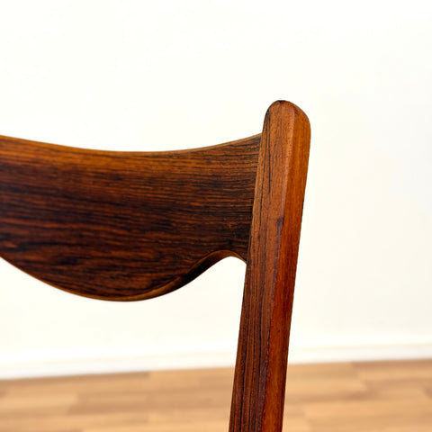 Set of 6 dining chairs in rosewood by Glyngøre Stolefabrik, 1950s-60s, Denmark - Beyo Vintage