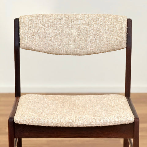 Set of 4 dining chairs in dark wood, 1950s-60s, Denmark - Beyo Vintage