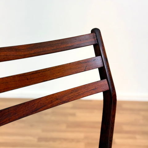 Set of 4 dining chairs in Santos rosewood, 1950s-60s, Denmark - Beyo Vintage