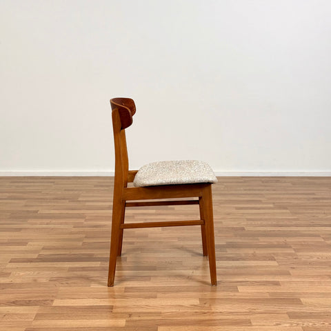 Set of 6 chairs made of teak & beech by Sax 1950s-60s, Denmark - Beyo Vintage
