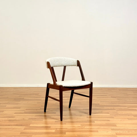 Set of 4 dining chairs made of teak by Henning Kjærnulf, 1950s-60s, Denmark