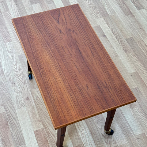 Teak serving trolley, Denmark, 1950-60s. - Beyo Vintage